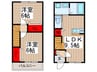 今成レジデンス 2LDKの間取り