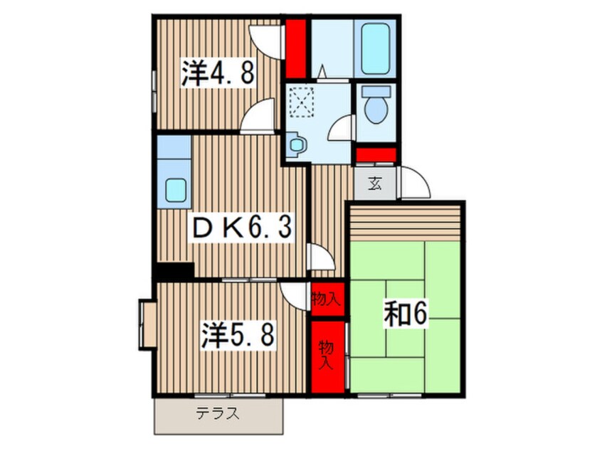 間取図 モンタ－ニュ