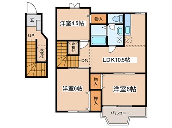 間取図 マロンスクウェアＢ棟