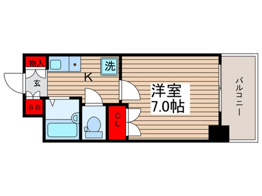 間取図 レジディア門前仲町