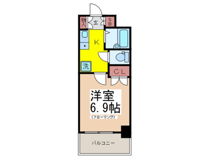 間取図 レジディア門前仲町