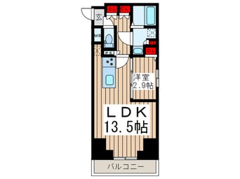 間取図 オーキッドレジデンス上野稲荷町