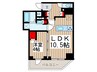 オーキッドレジデンス上野稲荷町 1LDKの間取り