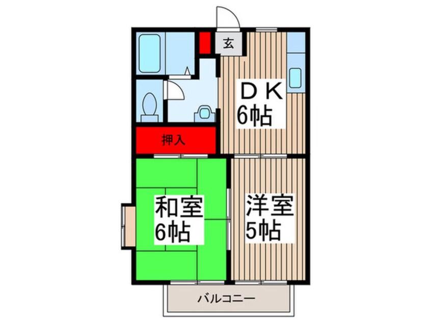 間取図 パ－クハイツヨコテ