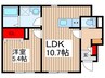 リーブルファイン草加清門 1LDKの間取り