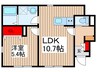 仮)ﾘｰﾌﾞﾙﾌｧｲﾝ草加清門 1LDKの間取り