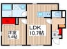 仮)ﾘｰﾌﾞﾙﾌｧｲﾝ草加清門 1LDKの間取り