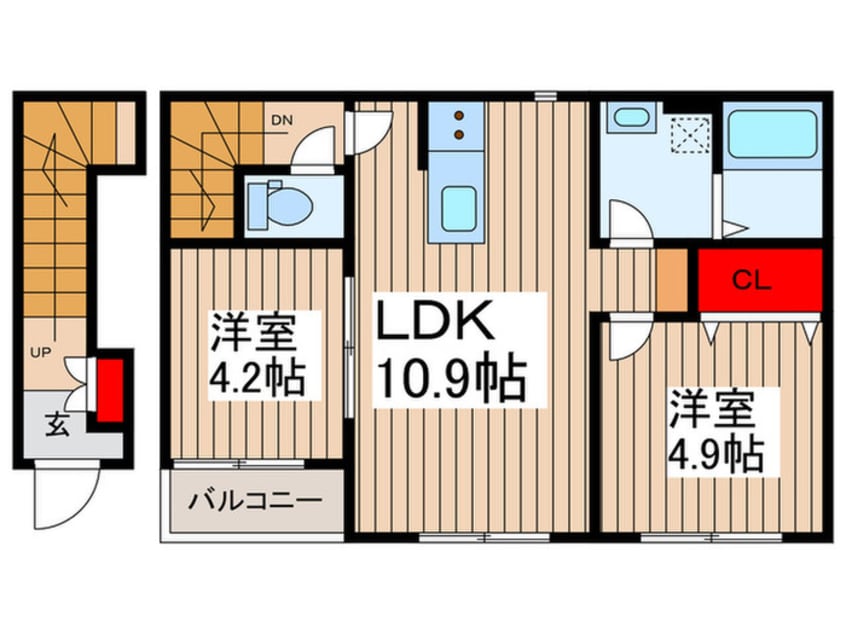 間取図 リーブルファイン草加清門