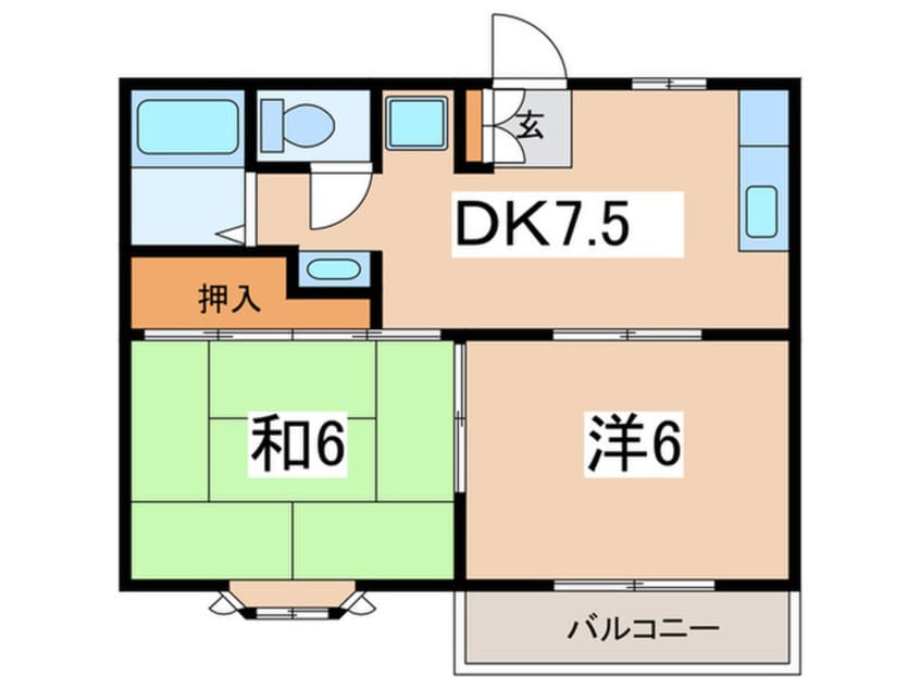 間取図 ベル シティー Ｂ