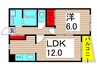 コンフォール・ＥＭ 1LDKの間取り