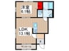 仮)ﾘｰﾌﾞﾙﾌｧｲﾝ草加新善町 1LDKの間取り