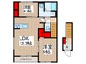 仮)ﾘｰﾌﾞﾙﾌｧｲﾝ草加新善町 2LDKの間取り