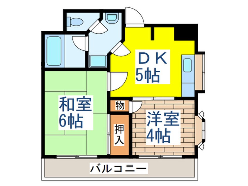 間取図 リ－ジェント仲池上