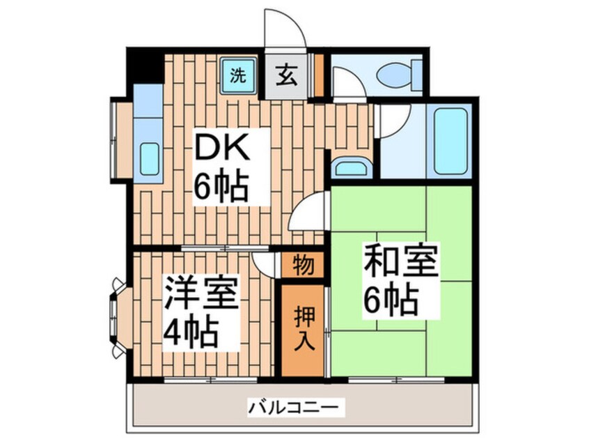 間取図 リ－ジェント仲池上