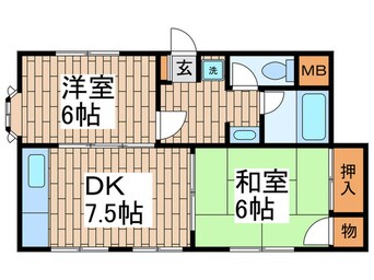 間取図 リ－ジェント仲池上