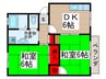 メゾン日暮 2DKの間取り