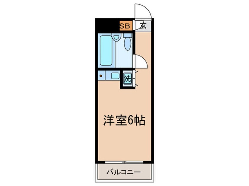 間取図 ﾄ-ｼﾝ･ﾌｪﾆｯｸｽﾏﾝｼｮﾝ西経堂(202)
