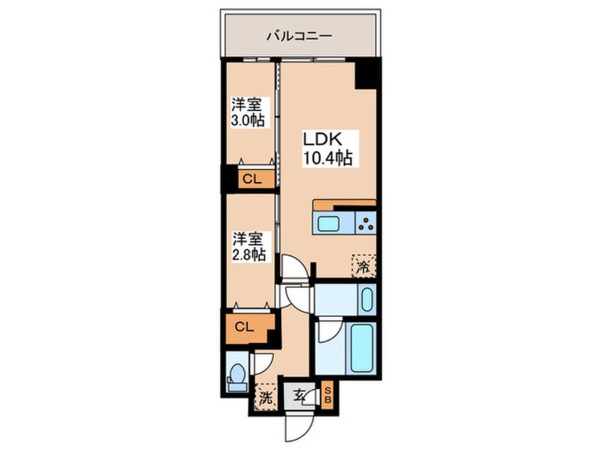 間取図 アルファコート亀戸２