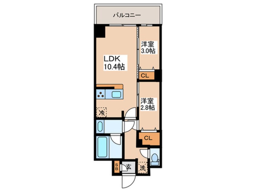 間取図 アルファコート亀戸２