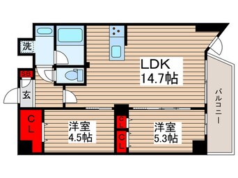 間取図 アルファコート亀戸２