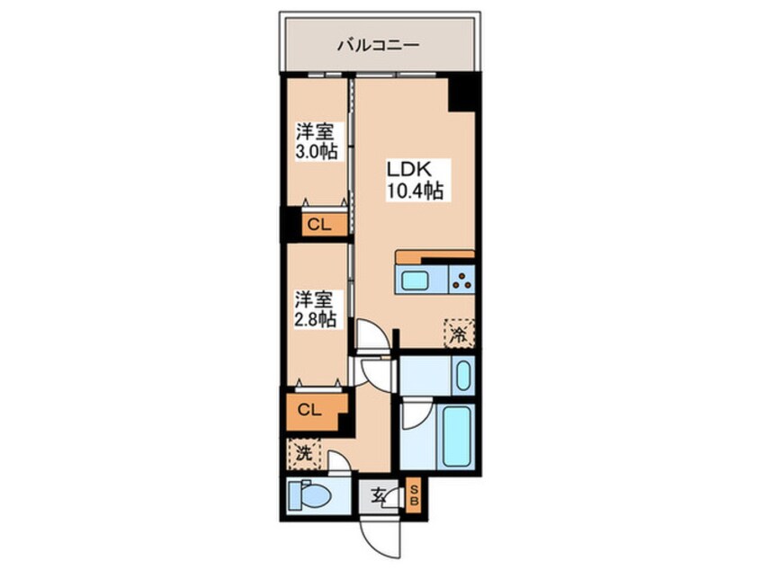 間取図 アルファコート亀戸２