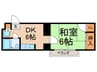 ガ－デンハイツフタバ 1DKの間取り