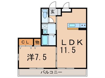 間取図 Ｐｕｒｅ　Ｃｏｕｒｔ