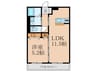Ｐｕｒｅ　Ｃｏｕｒｔ 1LDKの間取り
