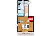 エ－ル 1Rの間取り