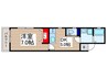 カサブランカ 1DKの間取り