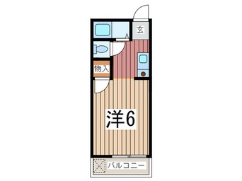 間取図 ハイツ  ブル－スカイ