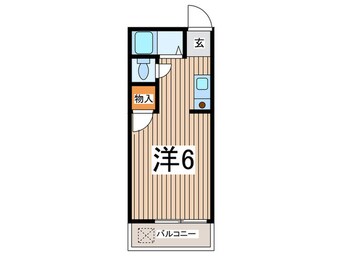 間取図 ハイツ  ブル－スカイ