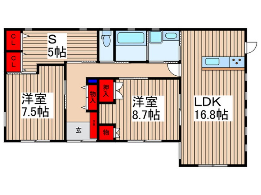 間取図 クレールアビタシオン