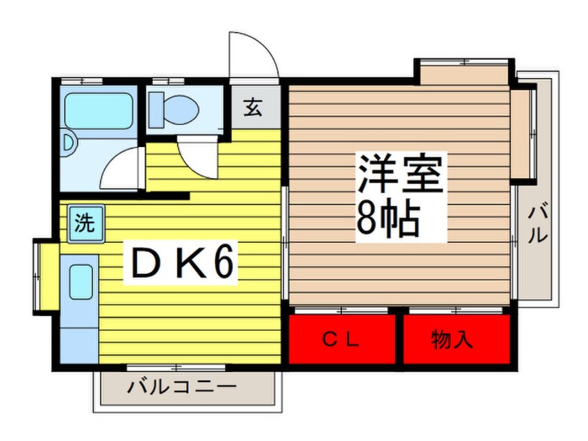 間取図 第二ハウスイトウ