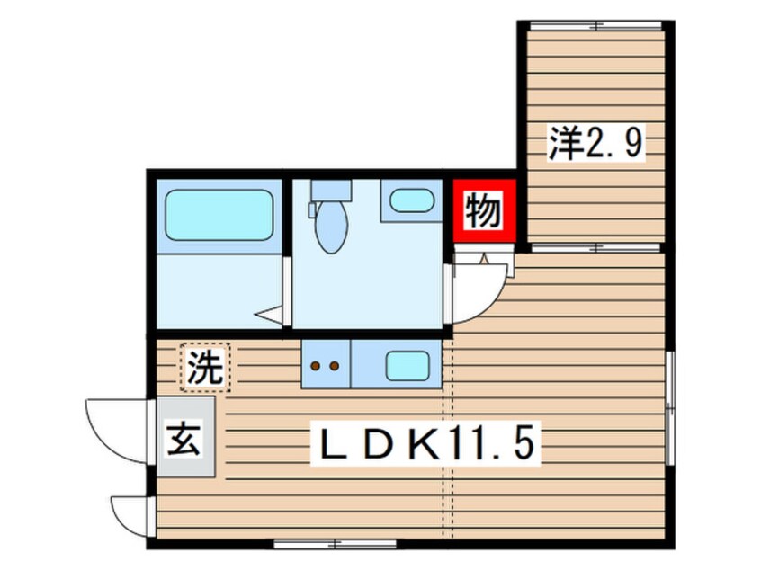 間取図 ラヴィエベール千葉