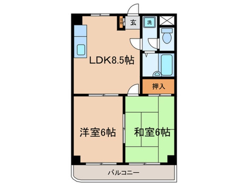 間取図 ニコーホームビル金町