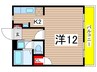 Ｃｏｒａｌ Ｃｏｕｒｔ 1Kの間取り