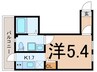 プレミアムコート鶴見 1Kの間取り