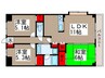 むさしのサンケイマンション 3LDKの間取り