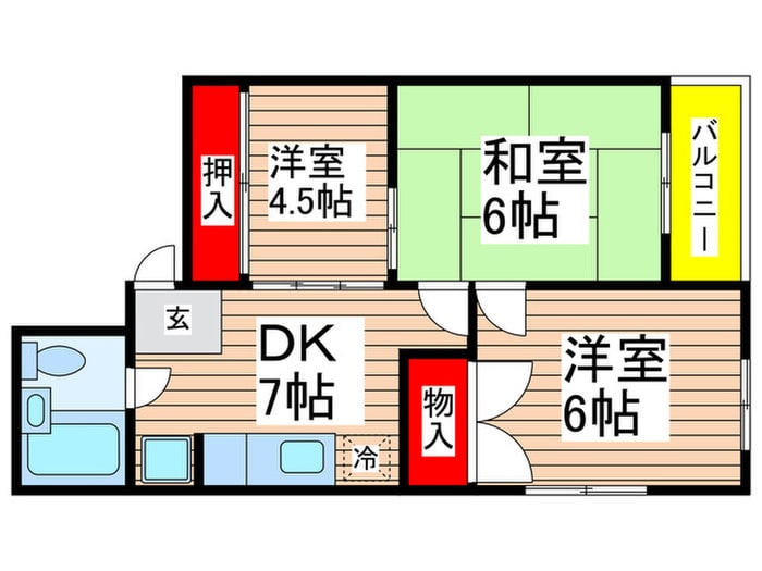 間取り図 サンヴェ－ルポニ－