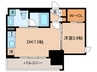 Blu Rock 後楽園 1DKの間取り