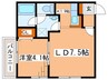 セピアコートⅢ 1LDKの間取り