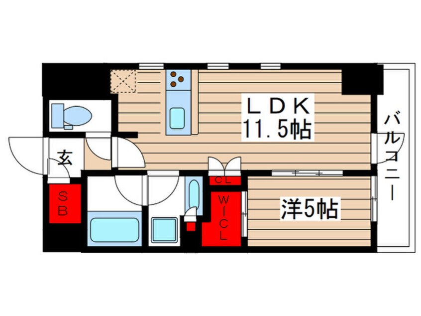 間取図 ザ・パークハビオ新御徒町