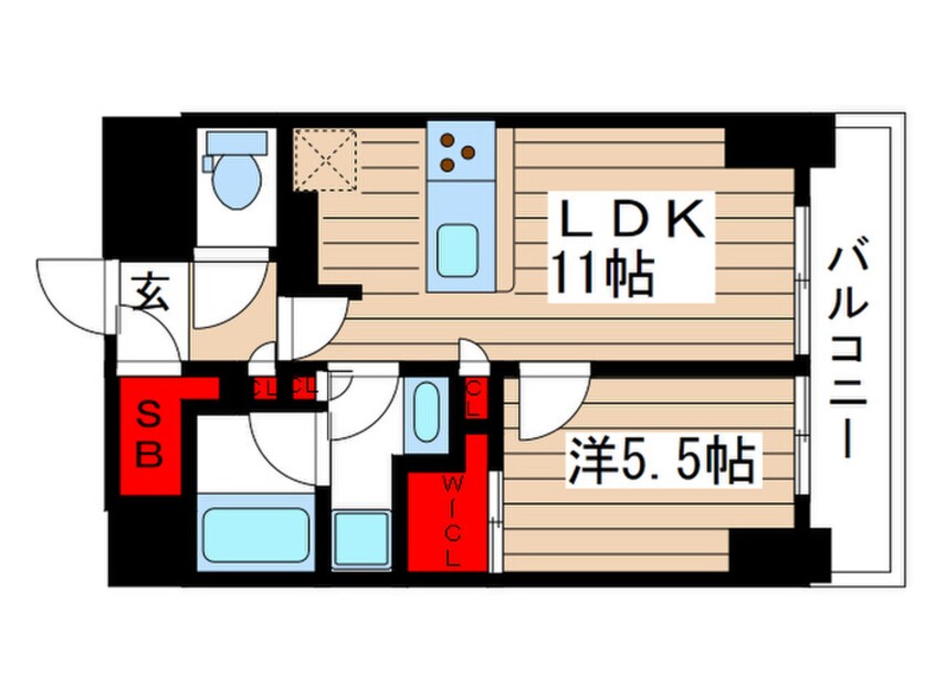 間取図 ザ・パークハビオ新御徒町