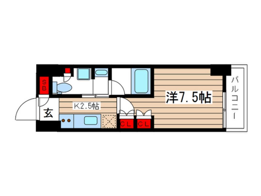 間取図 ザ・パークハビオ新御徒町