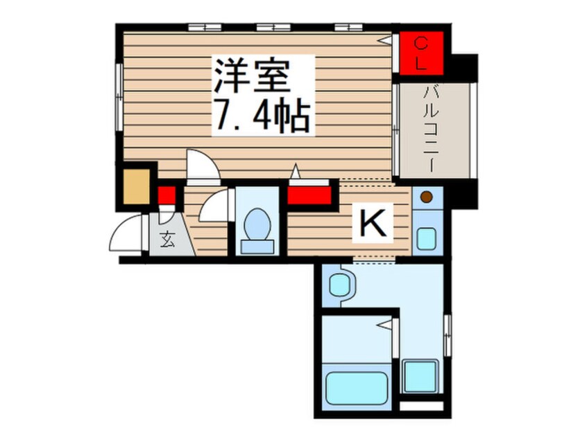 間取図 Ｌａ・Ｃｏｕｒ　Ｍ