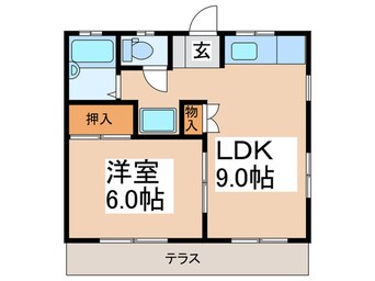 間取図 ウエストヒルズ Ⅱ