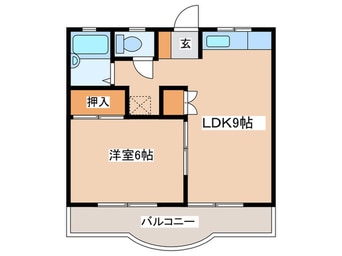 間取図 ウエストヒルズ Ⅱ