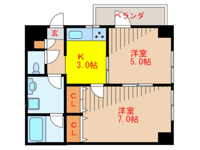 間取図 ロワイヤル大山