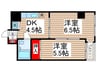 光井グランドハイツ 2DKの間取り